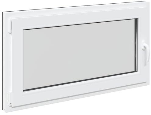 vidaXL Tilt & Turn Källarfönster RISOR 110 x 60 cm PVC och glas