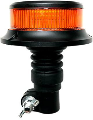 Luz giratoria de advertencia naranja con 18 ledes, 3 patrones de flash 12 V 24 V E9 ECE R65 R10