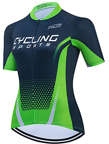 Camiseta de ciclismo para mujer, ropa de ciclismo de montaña, ropa de verano para bicicleta de carretera, de secado rápido, Cc6511-sj, L
