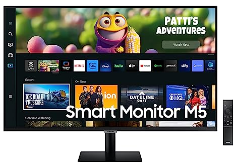 Samsung LS32CM500EUXXU 32 Full HD Smart Monitor with speakers - 1920x1080, USB, HDMI, Remote, Samsung Smart Hub for TV streaming and catch up apps