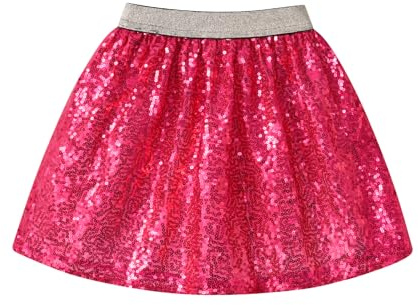 DXTON Falda de Niñas Vestido de tutú de Baile Falda de Traje de Princesa Falda de Ballet de Lentejuelas SK270 7-8 años