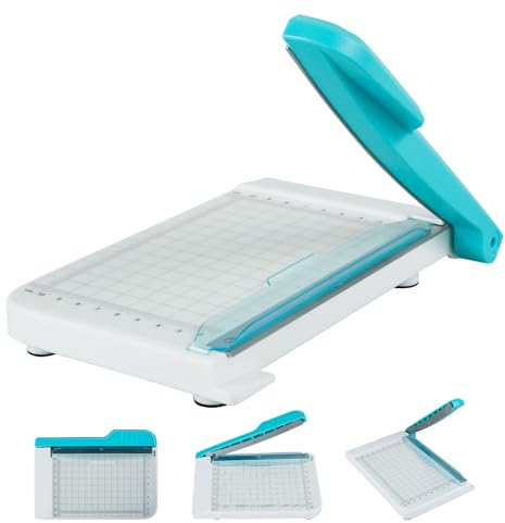 NZWBSHSSP Paper Cutter 6 Inch Cut Length Small Paper Cutter Non Slip Paper Trimmer Compact and Portable Curved Strip Paper Cutters for Cutting Coupon Craft Paper Card and Photo