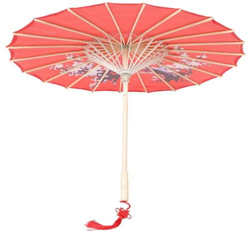 MOBUTOFU Chinese Old Wind Instruments Lace Embroidery Small Umbrella Vintage Parasol Prop for Photography Decor Small Chic Design