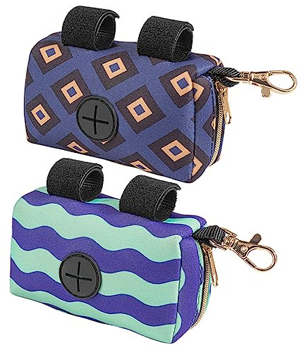 Toyvian Neoprene Diaper Bag Dispenser Portable Travel Storage 2pcs | Lightweight Simple Design, Organised Bag Holder, Prevents Loss, for Outdoor Trips and Travel Use