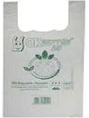 SGWEB Professional 1000 Shopper Mini Buste Biodegradabili e Compostabili 24+14x40 cm Peso 5g Certificate UNI EN 13432 Sacchetti Ultra Resistenti per Alimenti e Spesa Confezione Risparmio 1000 Pezzi