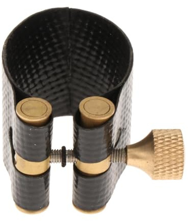 mophrati Bocchino per sassofono, clip di fissaggio leggera e resistente per sassofoni contralto e tenore, bocchino per sassofono contralto, tenore e soprano per clarinetto , Alto , 2.5 centimetri