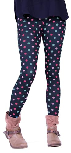 cosey - Bedruckte Bunte Leggins (Einheitsgröße) Verschiedene Leggings Designs, Colorful Dots, Einheitsgröße