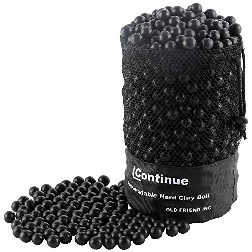 L Continue 1500PCS Natural Clay Slingshot Ammo Diameter 3/8 Biodegradable Hard Clay Ball 9mm-10mm