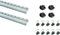 Starterset! 2x2m Airlineschienen Zurrschiene halbrund + 10x Fittinge+ 4X Endkappen