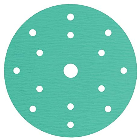 Klingpsor 353217 PS 77 CK Scheiben mit Papierunterlage, kletthaftend für Farbe, Lack, Spachtel, Grundierung, Füller, Gel-Coats, Kompositwerkstoffe, Lochform GLS5, 125mm Durchmesser, 60 Korn, 100 Stück