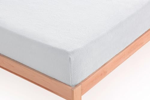 Donegal Collections Sabana Bajera Coralina 90 - Bajera Coralina Invierno Blanco - Sabanas Coralina Ajustable - Sabanas Bajeras 90x190/200 cm - Termicas Tacto Doble Cara Ajustable Otoño/Invierno