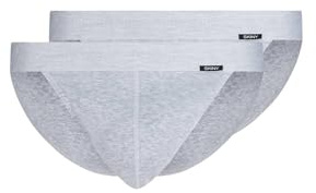 Skiny Men's Cotton Retro Briefs, Silver Melange, Regular, Silver melange, M