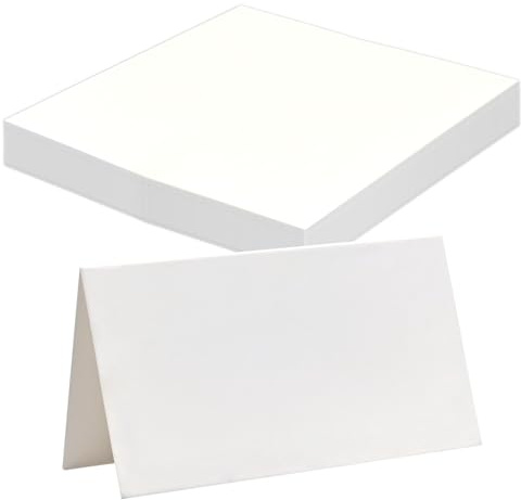 LICQIC Wedding Place Cards, Name Tags for Table Setting, Personalised Name Place Cards for Banquets Dinner Parties, 25 Pcs Blank