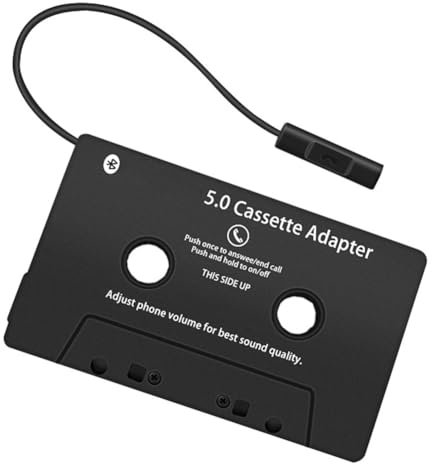 Kueohse Universal Bluetooth 5.0 kassettadapter omvandlare utan maskar bilkassett extra adapter lätt att installera lätt att använda