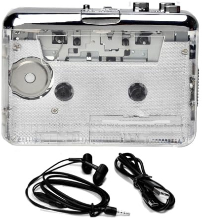 Asyduey 1 Set di Cassette per MP3/CD Tipo C Lettore Musicale Audio Registratore A Cassette in Plastica