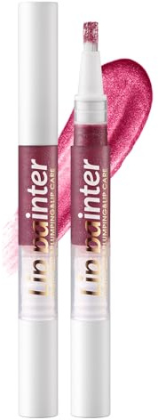 Rossetto liquido 3D Hydra con brillantini brillanti, rossetto liquido rosa a lunga durata con lucentezza intensa, lucidalabbra shimmer altamente pigmentato, Juicy Shiny labbra