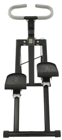 Stair Stepper med justerbart styre, stairmaster för hem, stair stepper för hemmagym, muskelbyggande och uthållighetsträning, för lägenheter, gym, kontor etc. kan användas (svart)