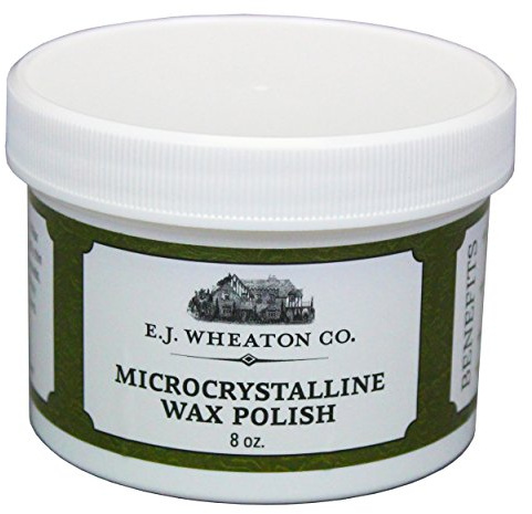E.J. Wheaton - Microcrystalline Wax Polish, Preserves and Protects Metal, Leather and Wood Surfaces, Made in USA (8 oz.)