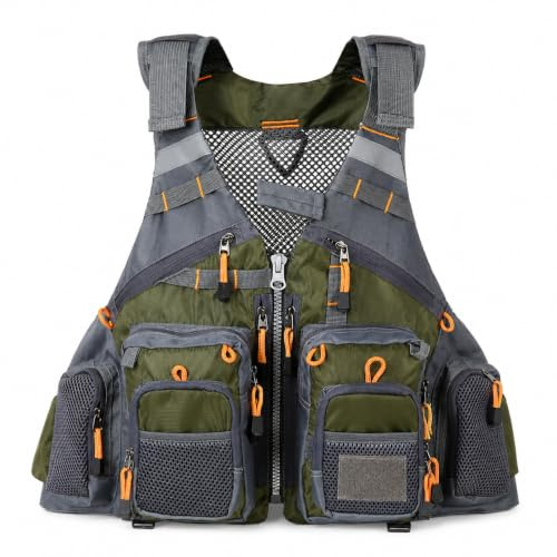 Uteruik Gilet pesca pesca a mosca (taglia regolabile)