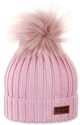 Sterntaler Baby - Mädchen Strickmütze Mütze, Rosa, 51-53