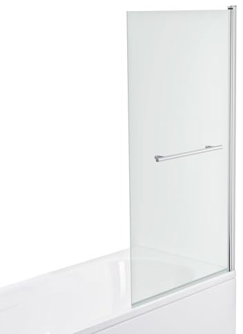 Bath Screens Glass Panel Enclosure Shower Screen VeeBath - (Jade Square with Rail