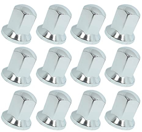 Easy Link 60x Radmutterkappen 32mm Chrom Radkappen Radmutterschutz Felgenkappen für LKW Anhänger Lastwagen