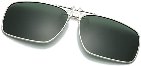 Long Keeper Clip Gafas de Sol Polarizadas, Clip para Gafas Para Sol Antirreflejo Flip Up Gafas de Sol para Mujer Hombre