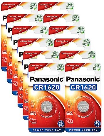 Panasonic CR1620 - Batteria a bottone al litio 3 V confezione da 12 pz
