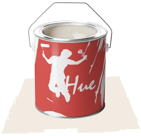 VERNICE HUE Peinture acrylique lavable pour intérieur écologique couleur taille 2,5 L Blanc Crème