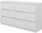 Vicco Kommode Calisto, Kommodenschrank, Weiß/Weiß, 138 x 78.5 cm