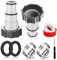 2 Poolschlauch Adapter Set, Poolschlauch Adapter A mit Innengewinde, Ersatz-Schlauchadapter für Pumpe, Schlauchadapter Pool Zur Verwendung mit Ø32 und 38 mm