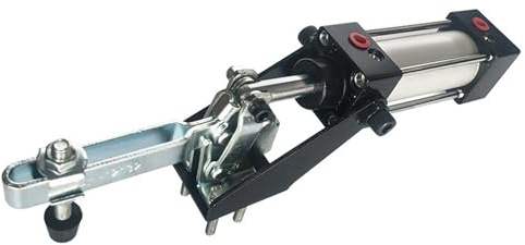 BORDSTRACT 227kg/499.4lbs Max Force Pneumatic Clamp,GH-12132-A of Force for Clamping of Workpieces with a Quick Toggle Clamping Tool