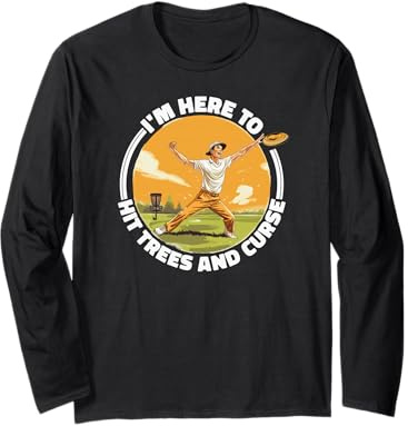 Disc-Golf-Player Disc-Golfing detti Divertenti Disc-Golf Maglia a Manica