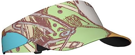 TOMPPY Casco y balón de fútbol americano con diseño de visera para el sol, gorras de protección solar ajustables para mujeres y hombres, Multicolor, Talla única