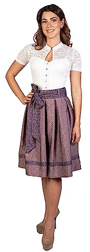 Trachtl Dirndl Rock Trachtenrock Oktoberfest RÖCKE Knielang (38, Rose)