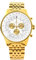 LOUIS XVI Artagnan 1150 - Ø 47,5 mm - Herren Uhr - Wasserdicht - Uhr mit Saphirglas - Armband Gold - Zifferblatt Weiß - Schweizer Quarzwerk