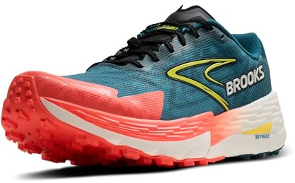 Brooks Men's Catamount 4 Speed Trail Running Shoe - Legion Blue/Celestial/Flame - 8 Medium