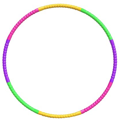 Hula Niña Hoop, Extraíble de Tamaño Ajustable Hula Niña Hoop para Gimnasia, Baile, Diversión, Juegos, Adelgazar para Niños y Niñas (Gourd 8 Sections)