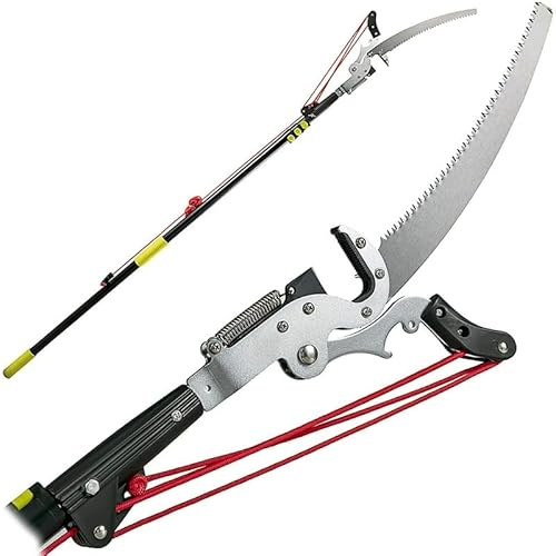 Pole Pruning Saw, Telescopic Pole Saw and Pruning Shears 2 in 1 Garden Pruning Tool with Aluminum Handle Multiple Sizes 3.5-5.5 Meter(3.5m)