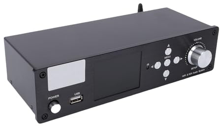 VELATEMOR 5.1 Channel Audio Decoder, Optical to 5.1 Converter för TV Homeater, DAC med HDMI Arc/Optical/Coaxial/USB & Bluetooth5.0, 192kHz / 32bit för Surroundljud (Black)