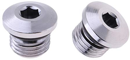 perfeclan 2tlg. Atemregler Niederdruckstopfen Mit Dichtungs 3/8 , Silber, Hochleistungs 316