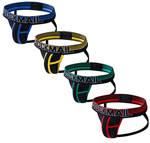 JOCKMAIL Lot de 4 slips en maille pour homme