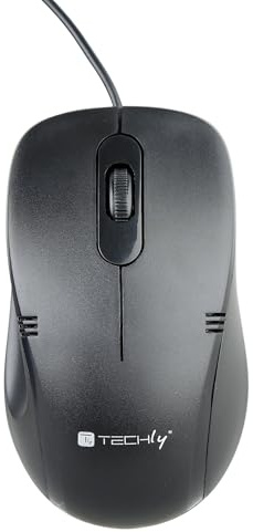 Techly 361063 Mouse Ottico USB 1000 Dpi Nero Nero