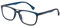 Filtral Eckige Lesebrille/Modische Lesehilfe mit Federbügeln für Damen & Herren/Dunkelblau, +2,50 dpt., F4561190