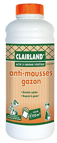 Clairland - Anti-Mousses Gazon - Actif présent dans la nature - Concentré 1 L