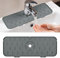 Ainiv Faucet Handle Drip Catcher Tray, Silicone Faucet Mat Sink Splash Guard, Drain Water Mat Drying Pad, Multifunctional Countertop Protector Mat for Kitchen, Bathroom, Restaurant (Gray)