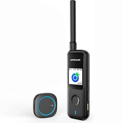 Aorkuler Rastreador GPS para perros, sin teléfono, sin señal, sin suscripción, dirección en tiempo real y distancia de hasta 3.5 millas, construido para senderismo, granjas y aventuras fuera de la red