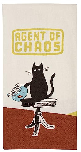 Blue Q Funny Dish Towel - Screen-Printed Cotton Kitchen Towels- Chaos Agent