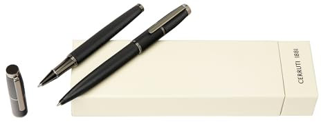 Cerruti 1881 Schreib-Set Brick Black (Kugelschreiber & Tintenroller)