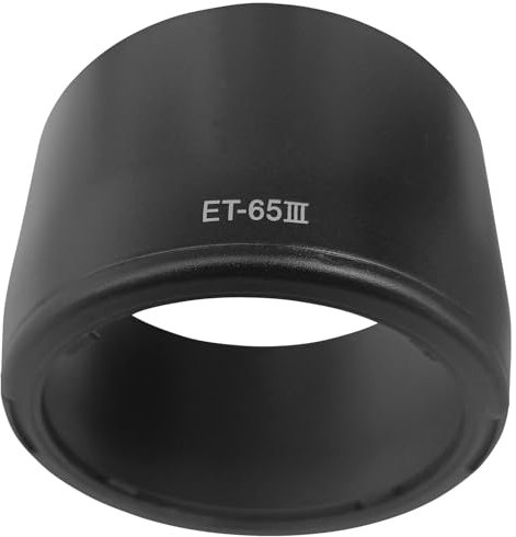 Parasol ET-65II para objetivo Canon EF 85 mm f/1.8 USM, EF 70-210 mm f/3.5-4.5 USM, EF 100-300 mm f/4.5-5.6 USM, EF 100 mm f/2 USM, HUIPUXIANG 58 mm